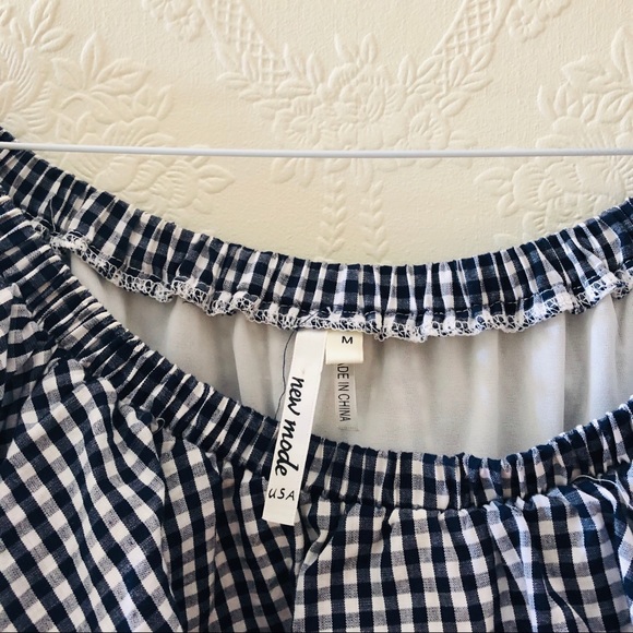 Gingham Ruffle Top - Picture 2 of 3